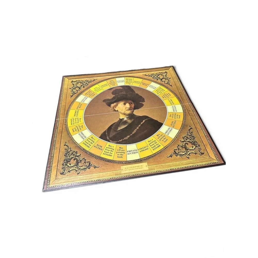 Vintage 1970s Masterpiece The Art Auction Game Board by Parker Brothers